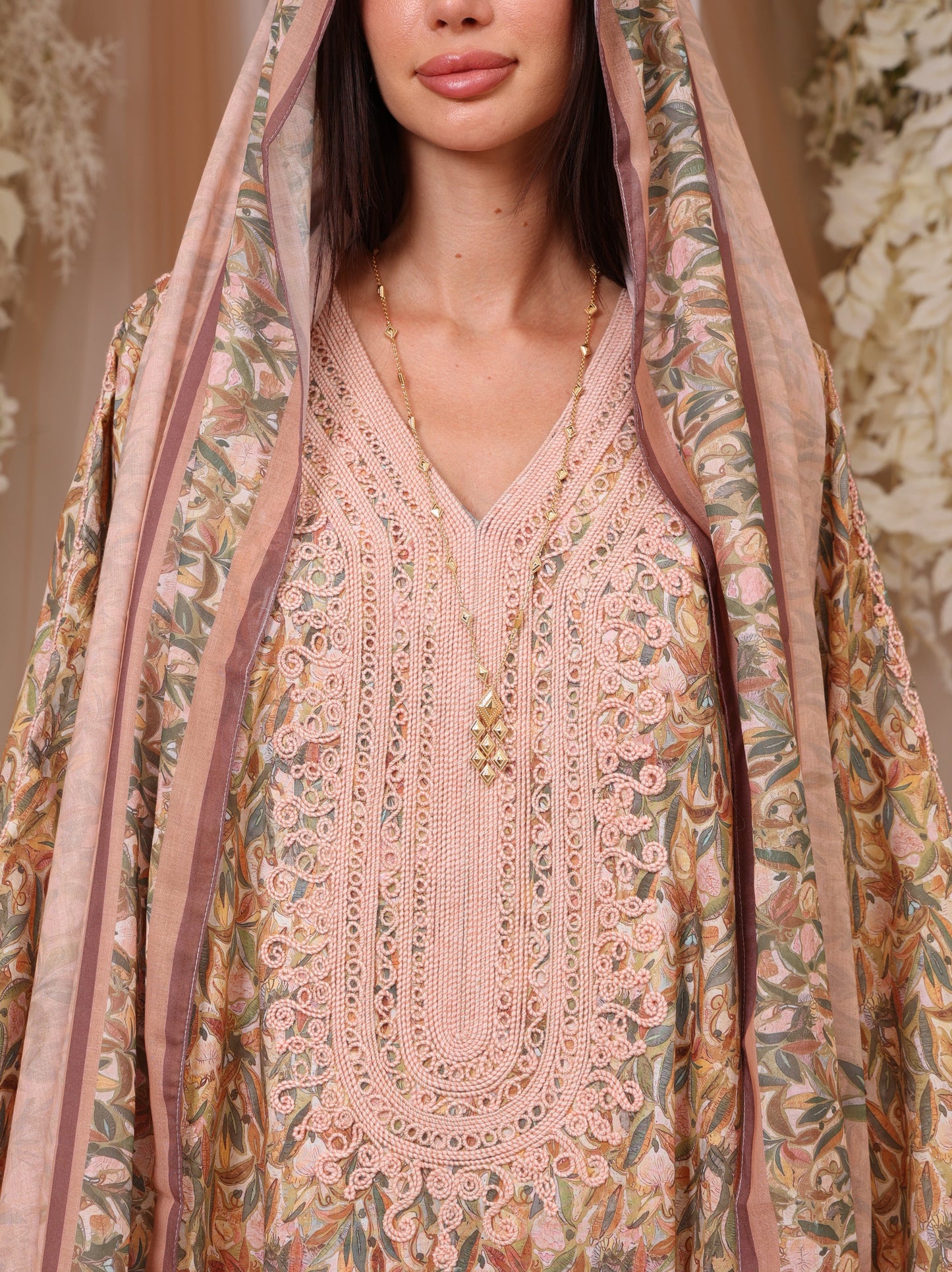 Blush Botanical Kaftan