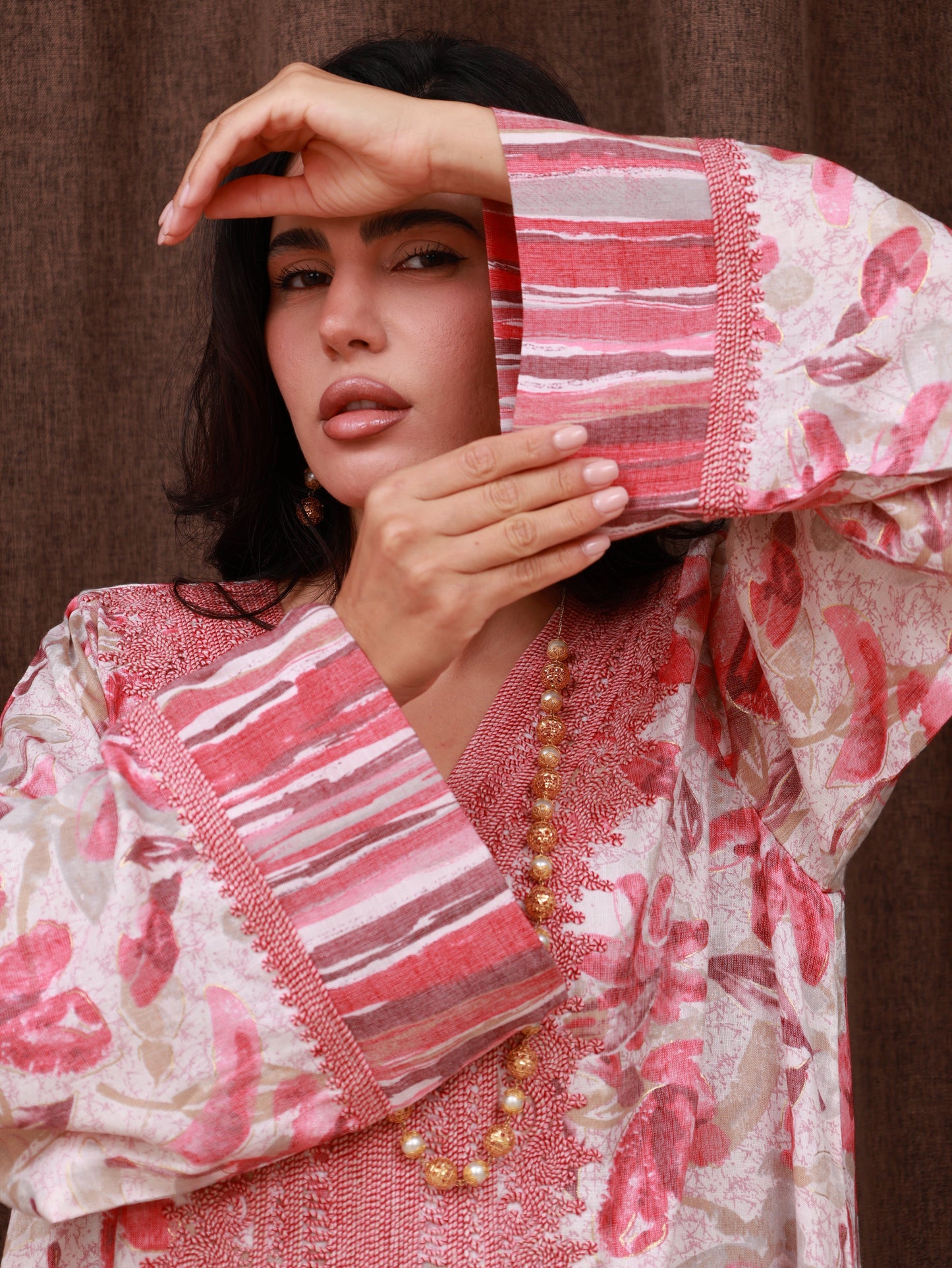 Saffron Ember Kaftan