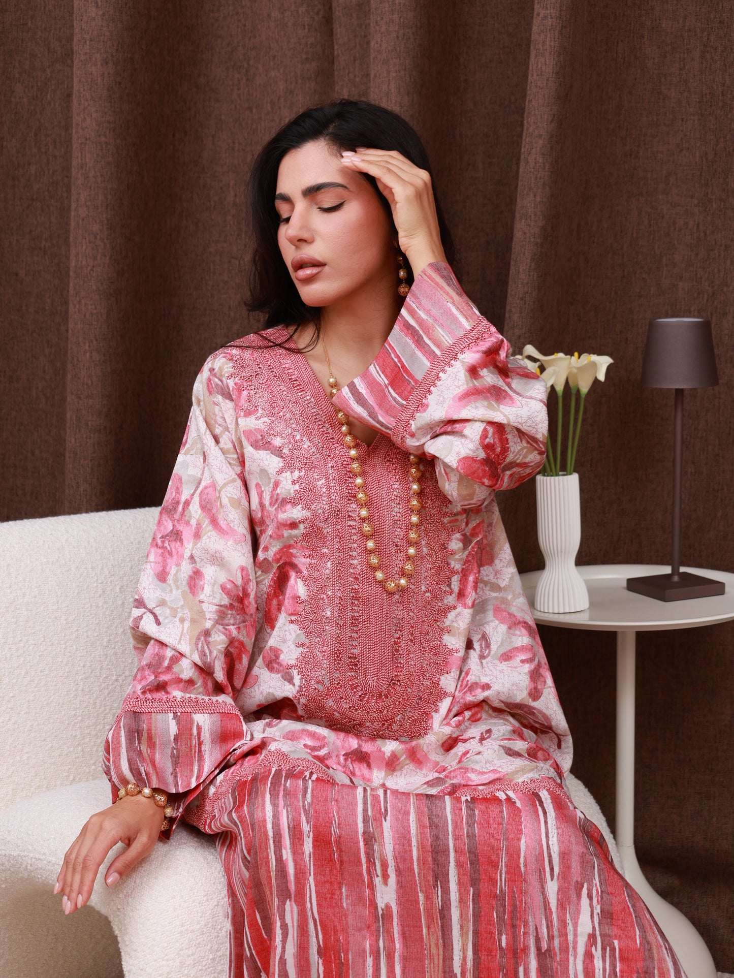 Saffron Ember Kaftan