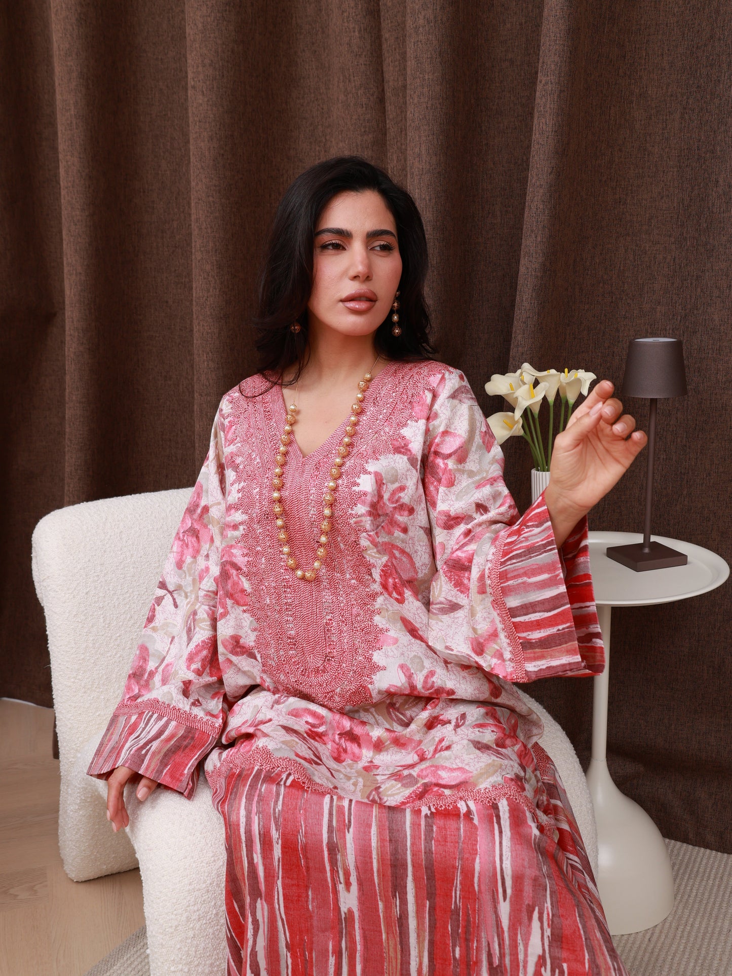 Saffron Ember Kaftan