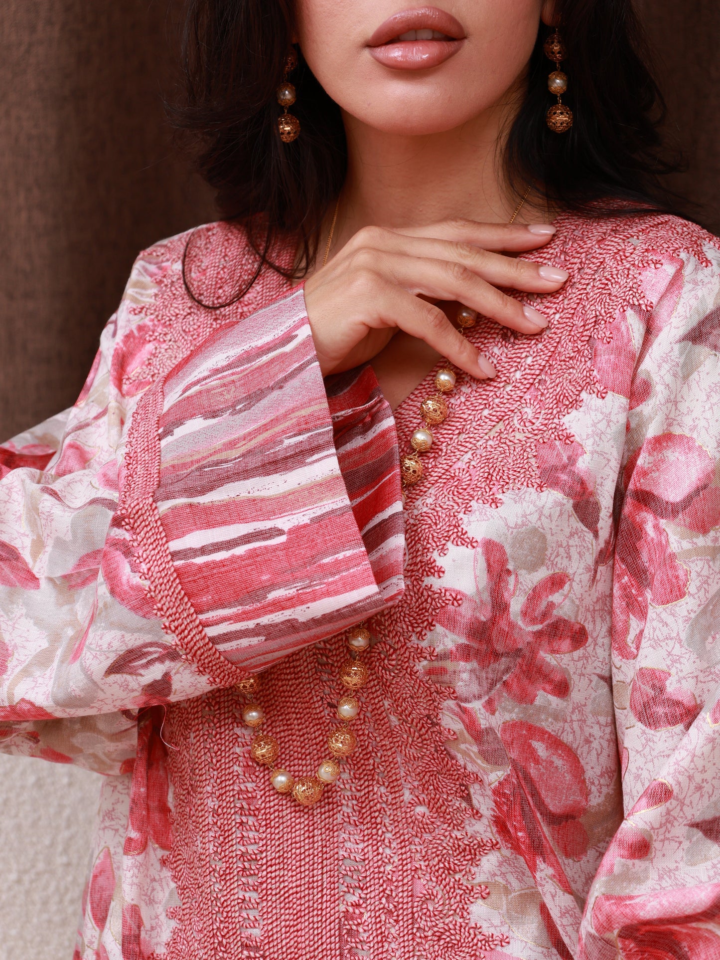 Saffron Ember Kaftan
