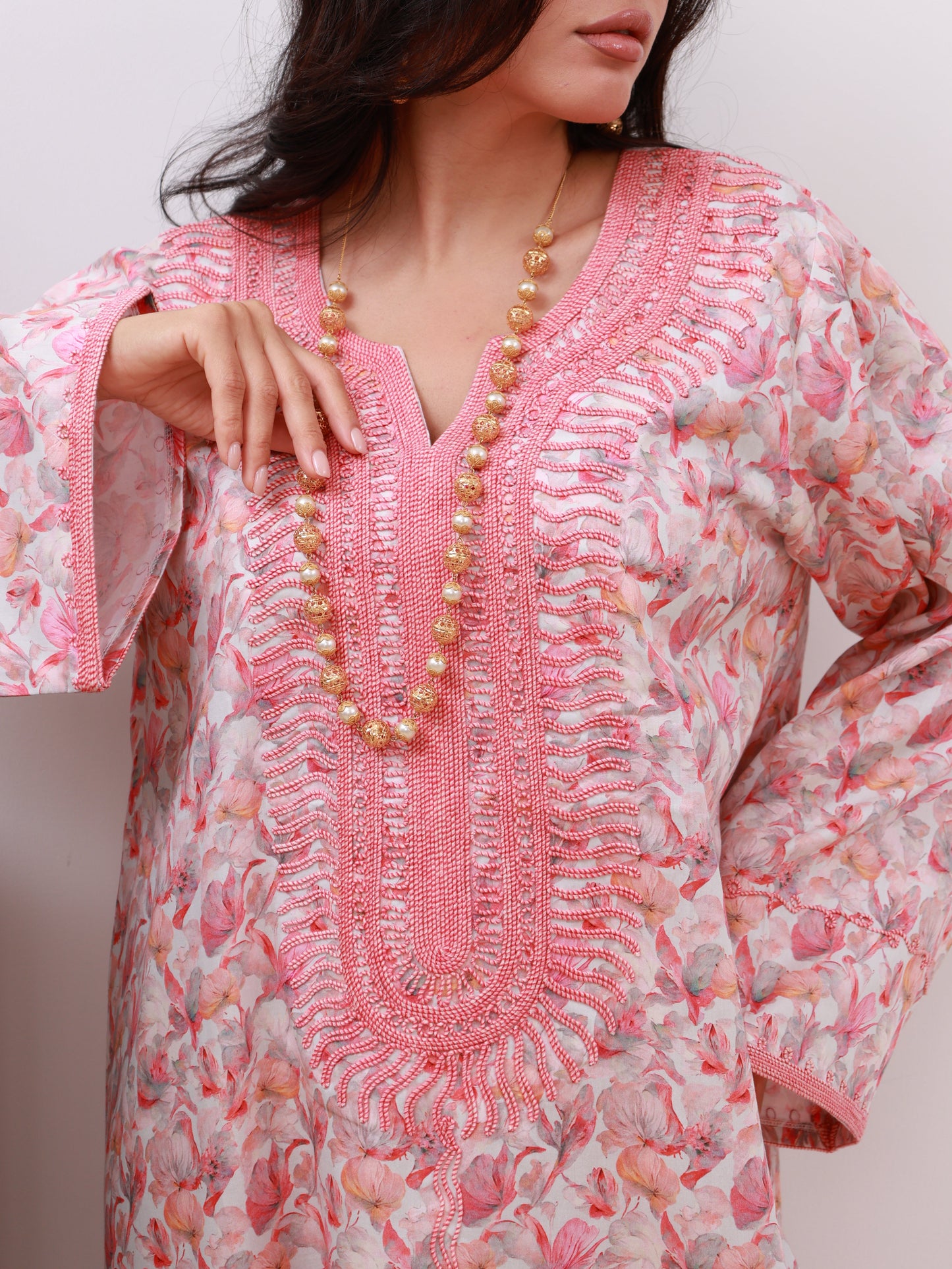 Rose Blush Petal Kaftan