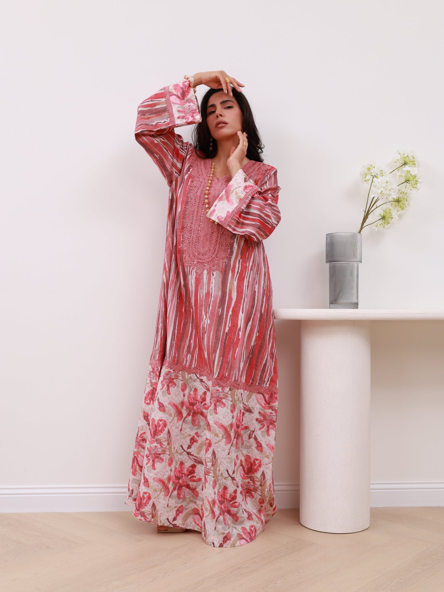 Whispers of Rose Kaftan