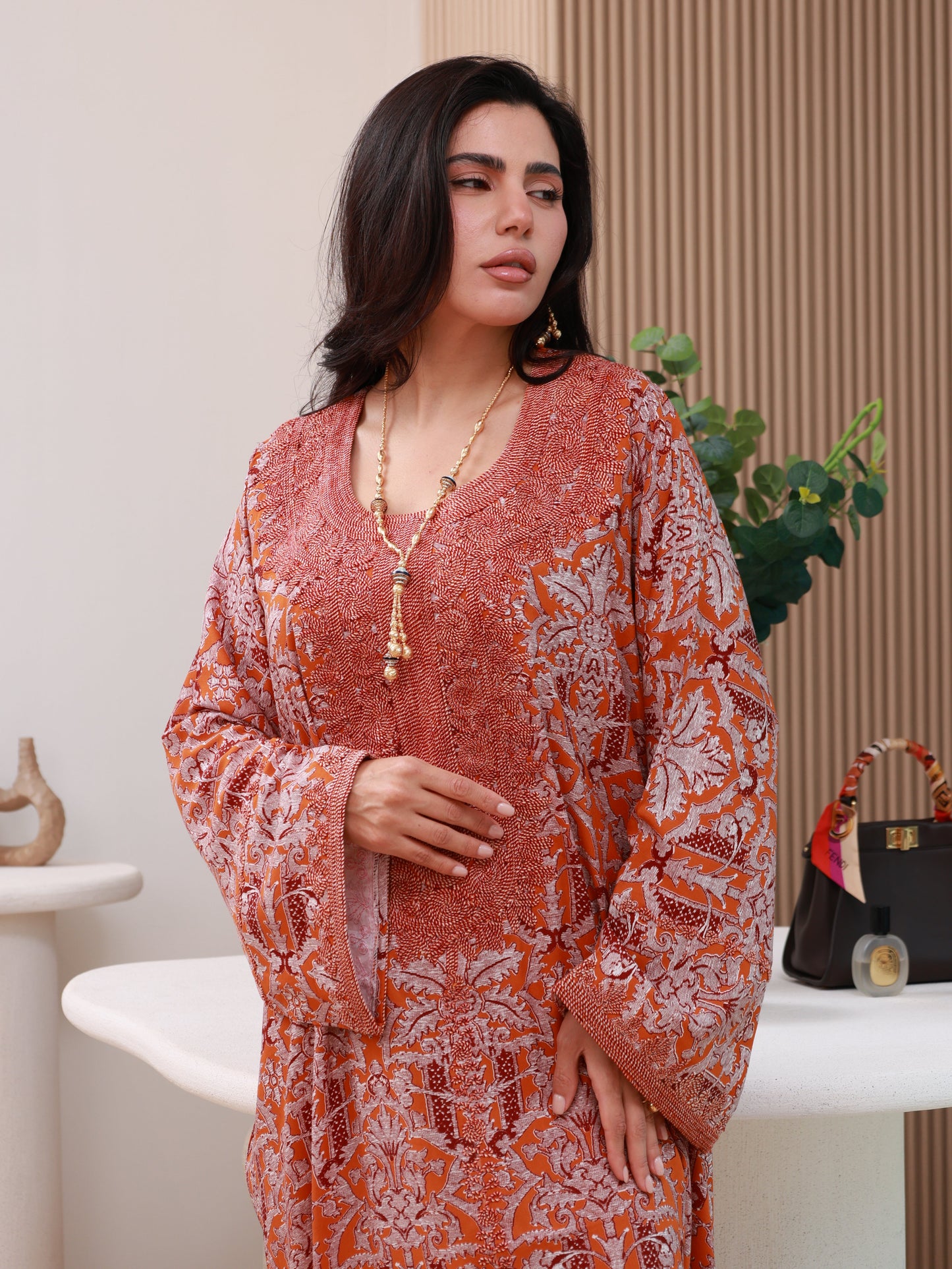 Ember Bloom Kaftan