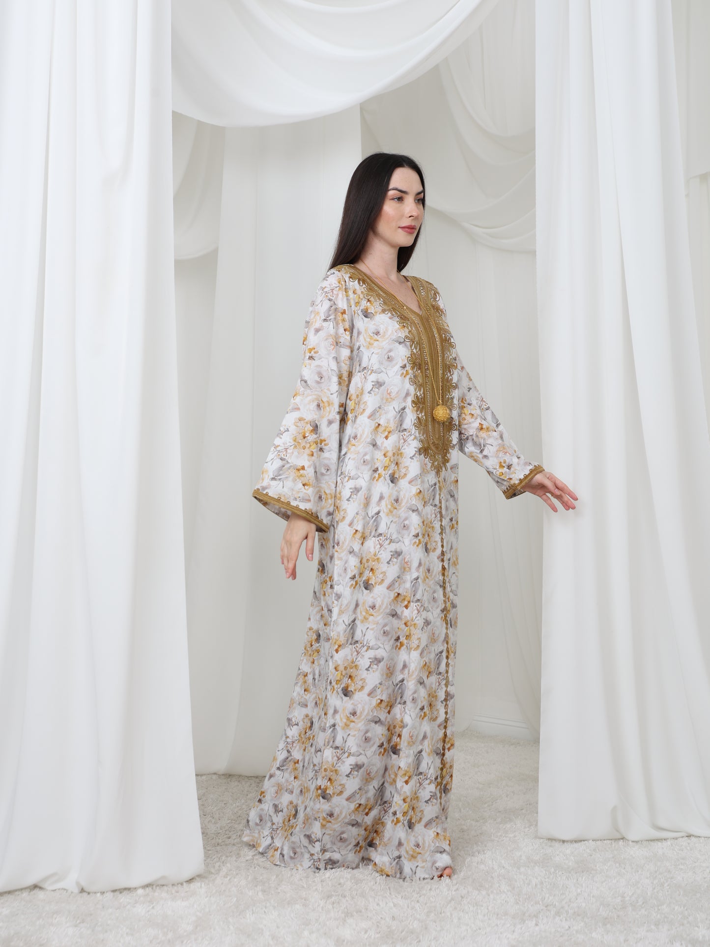 Golden Blossom Kaftan