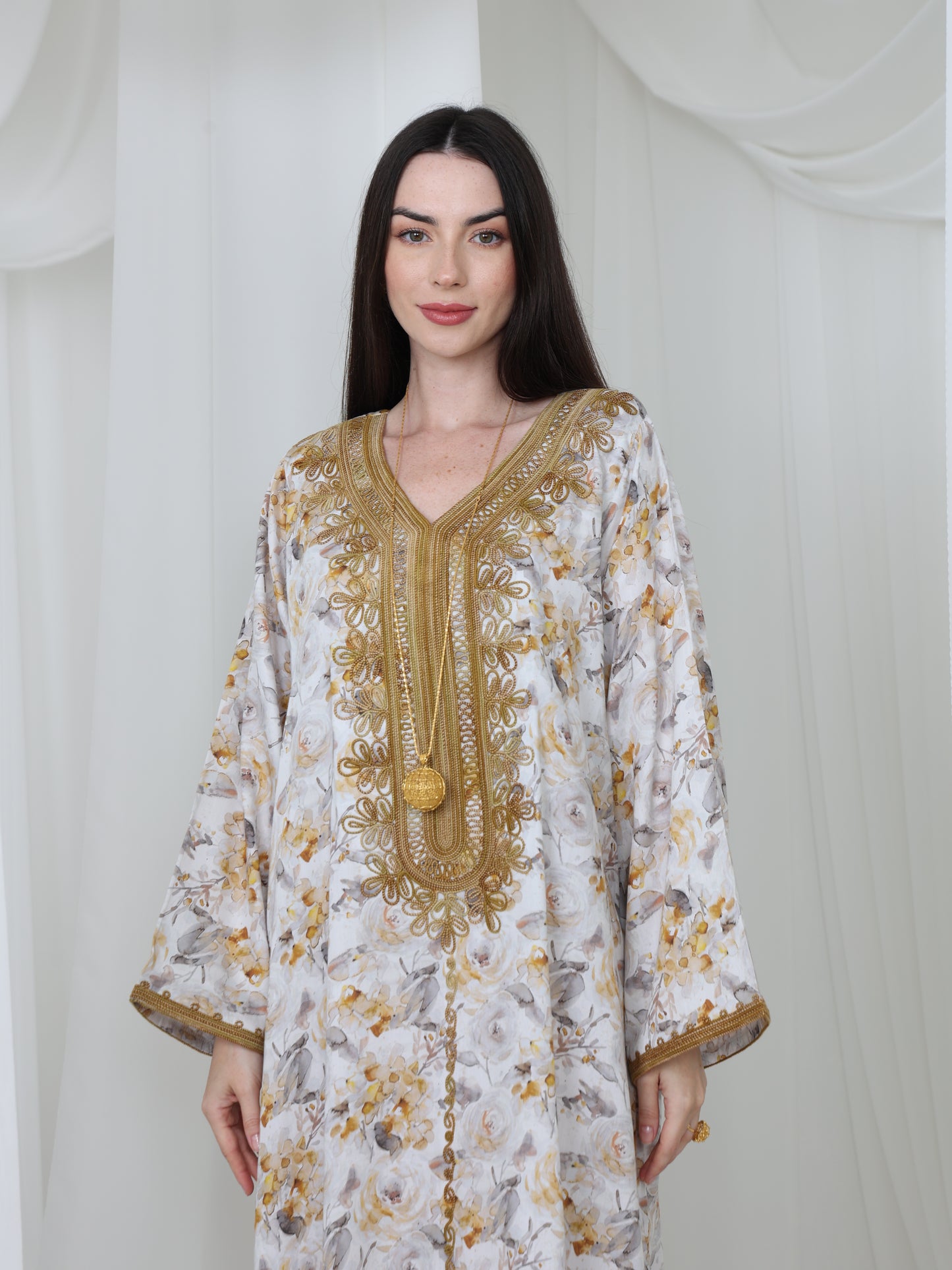 Golden Blossom Kaftan