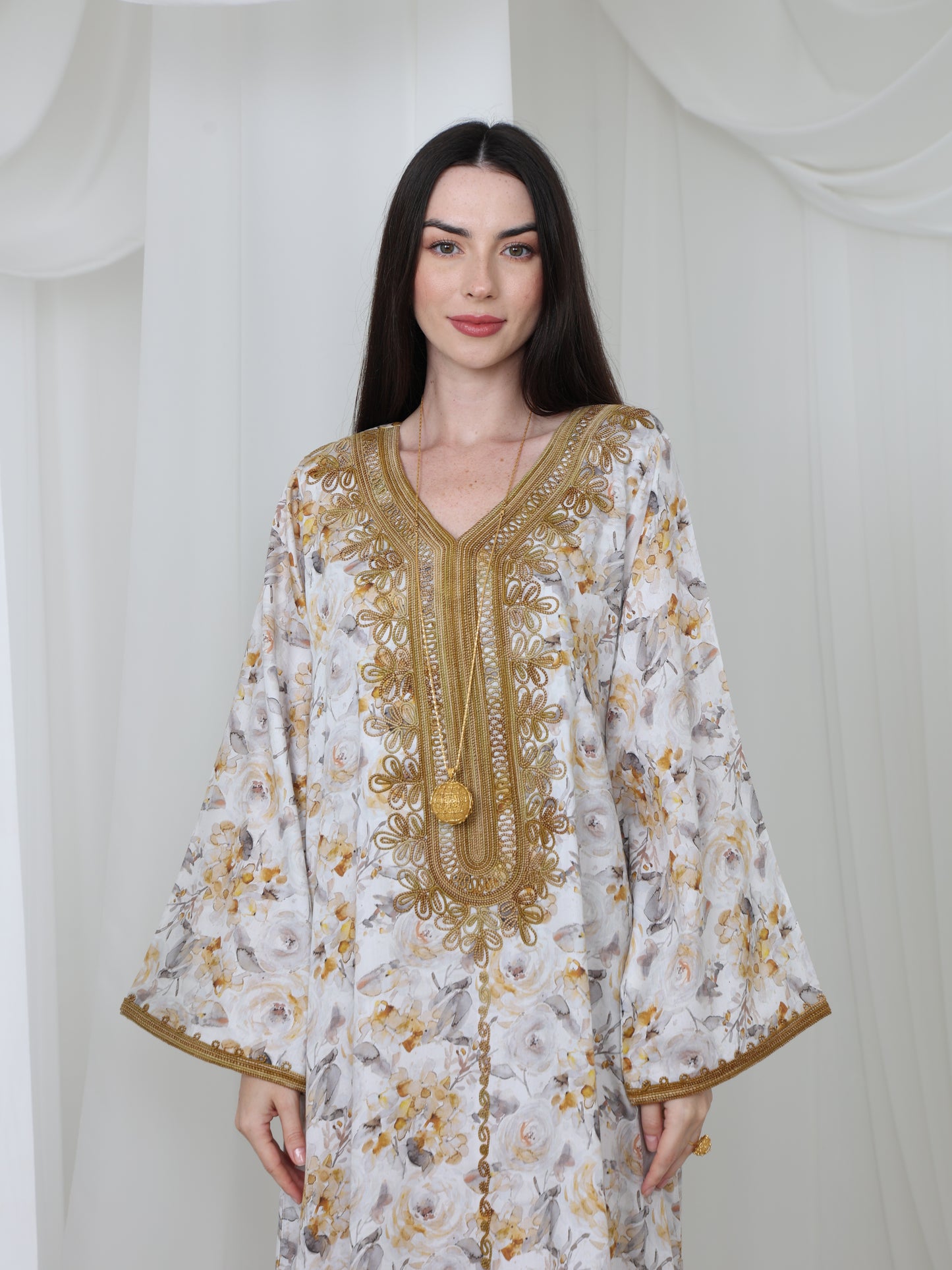 Golden Blossom Kaftan