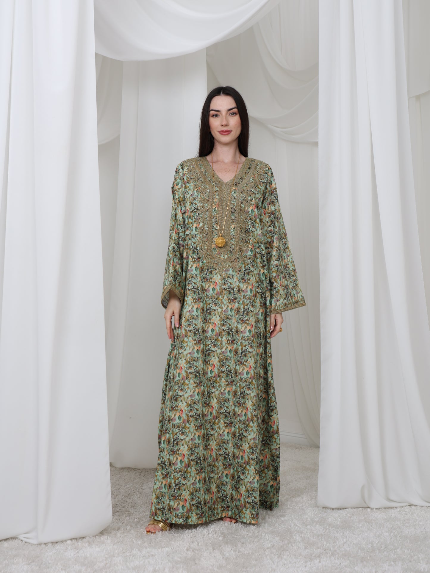 Olive Meadow Kaftan