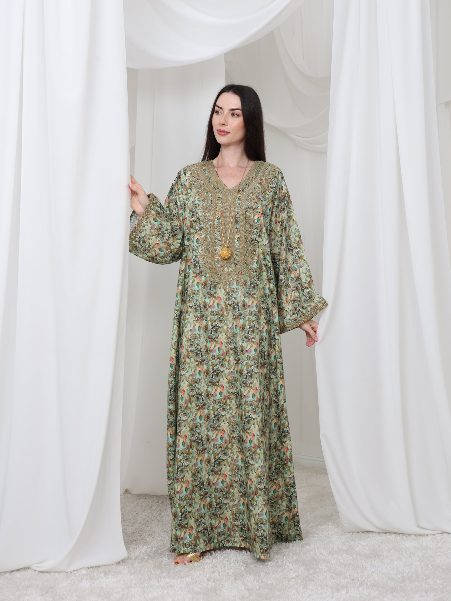 Olive Meadow Kaftan