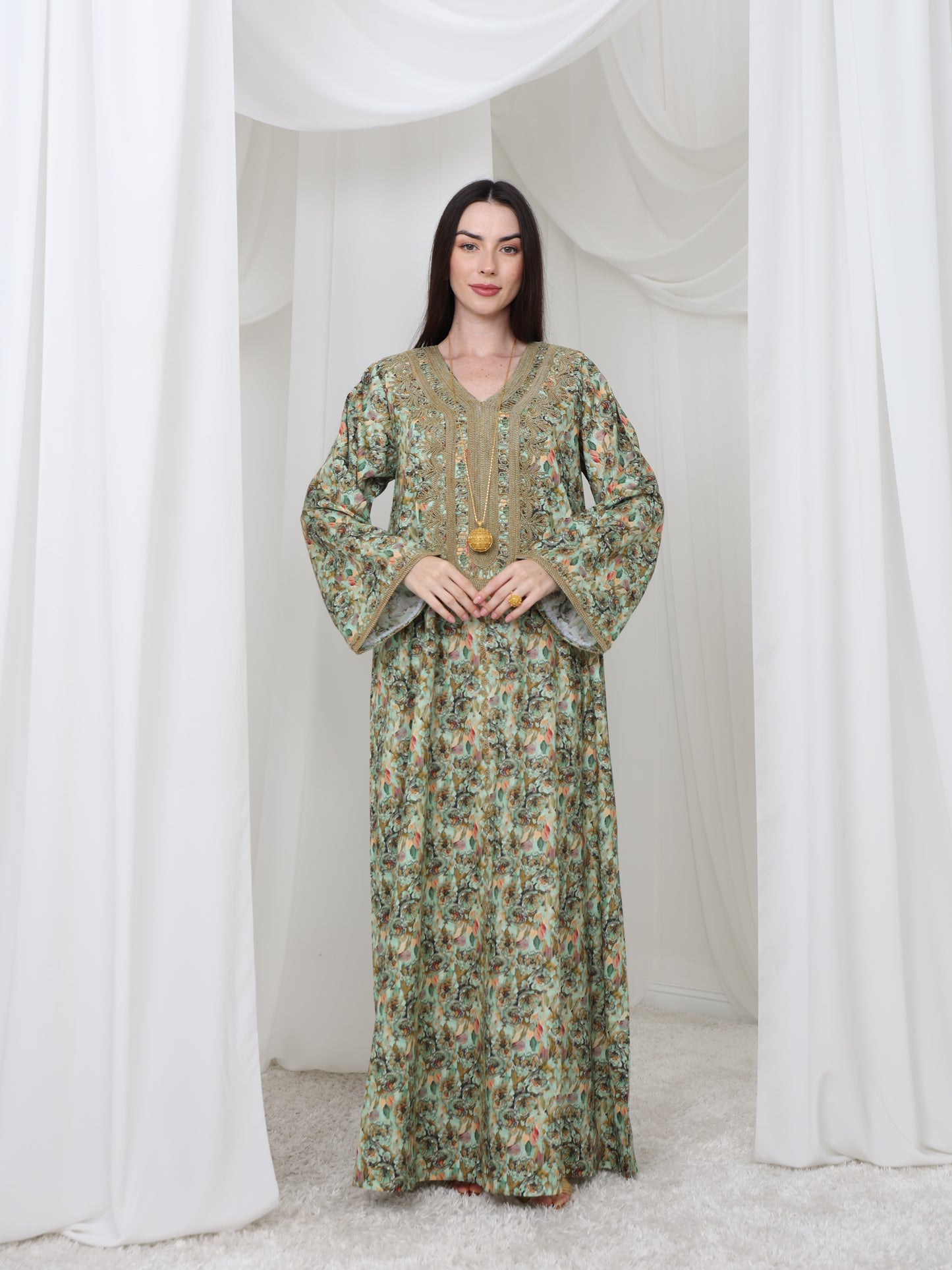 Olive Meadow Kaftan