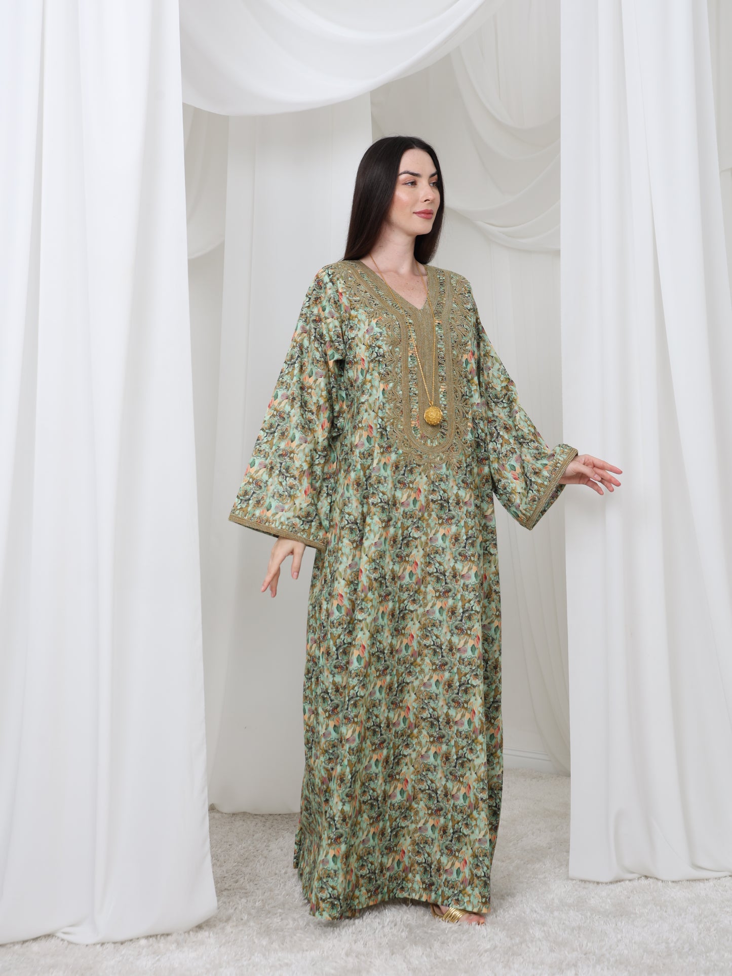 Olive Meadow Kaftan