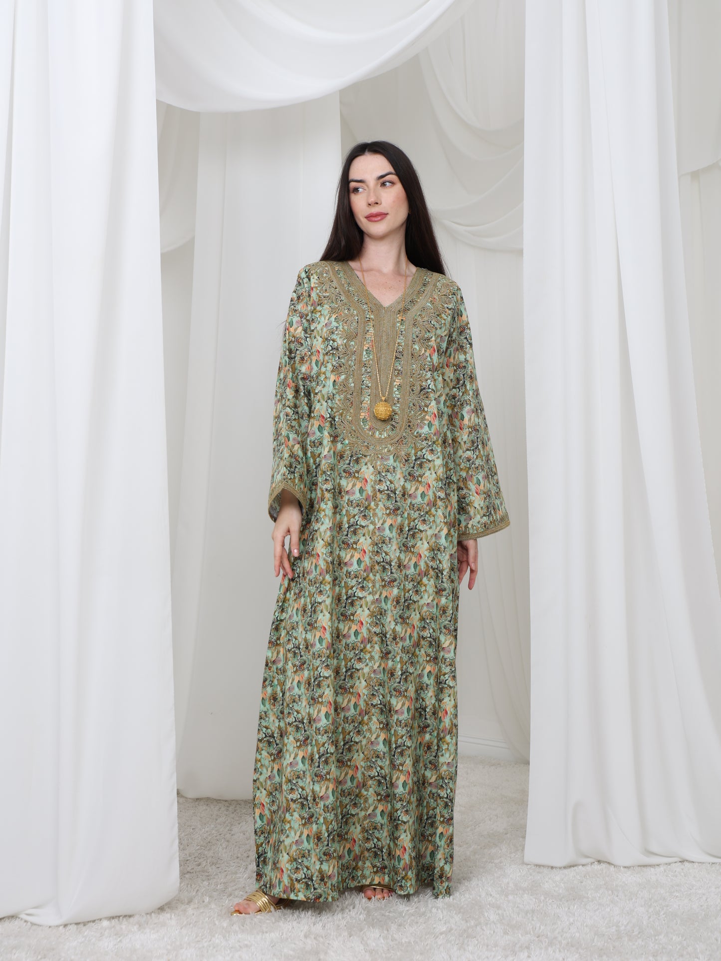 Olive Meadow Kaftan