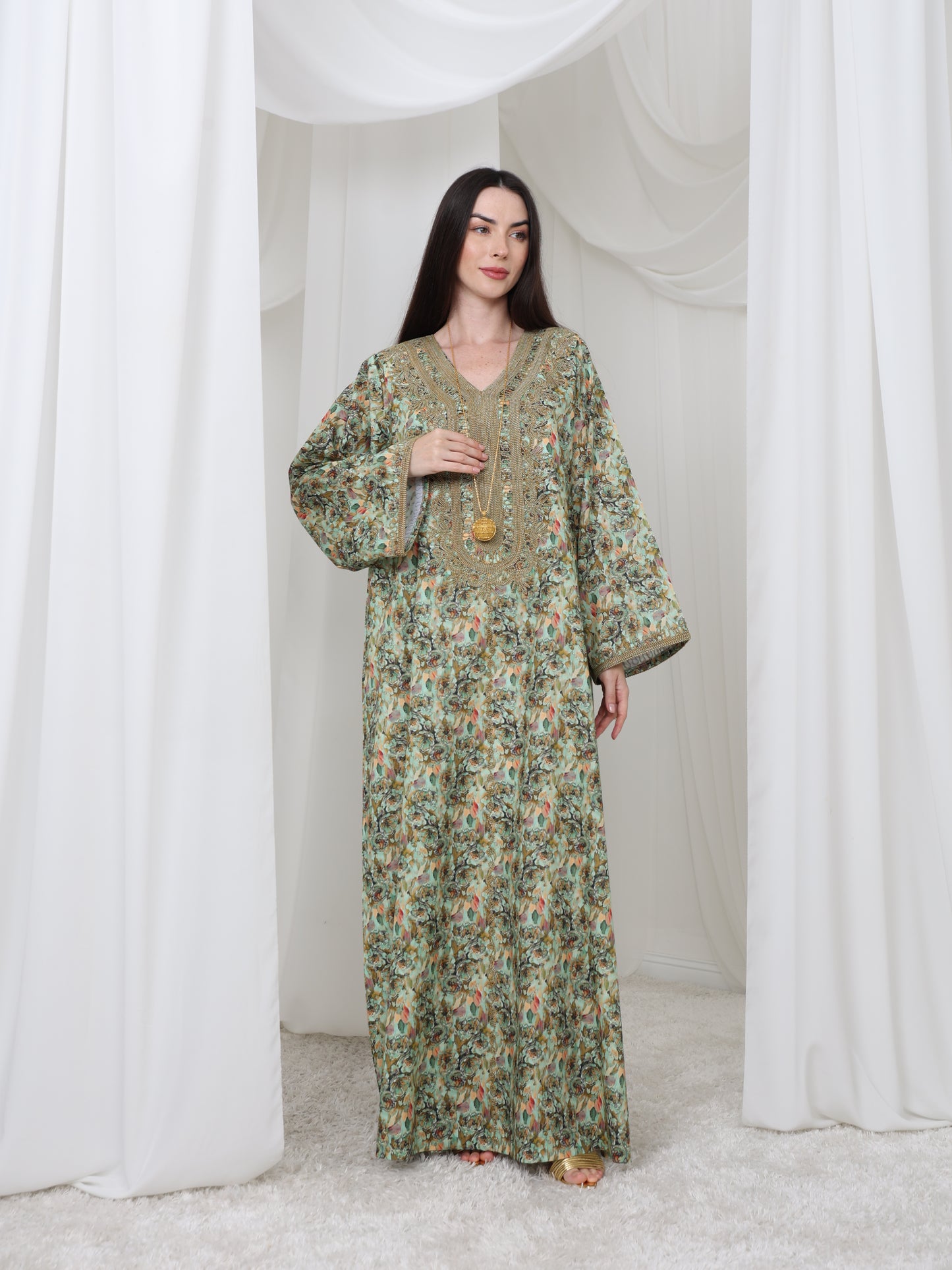 Olive Meadow Kaftan