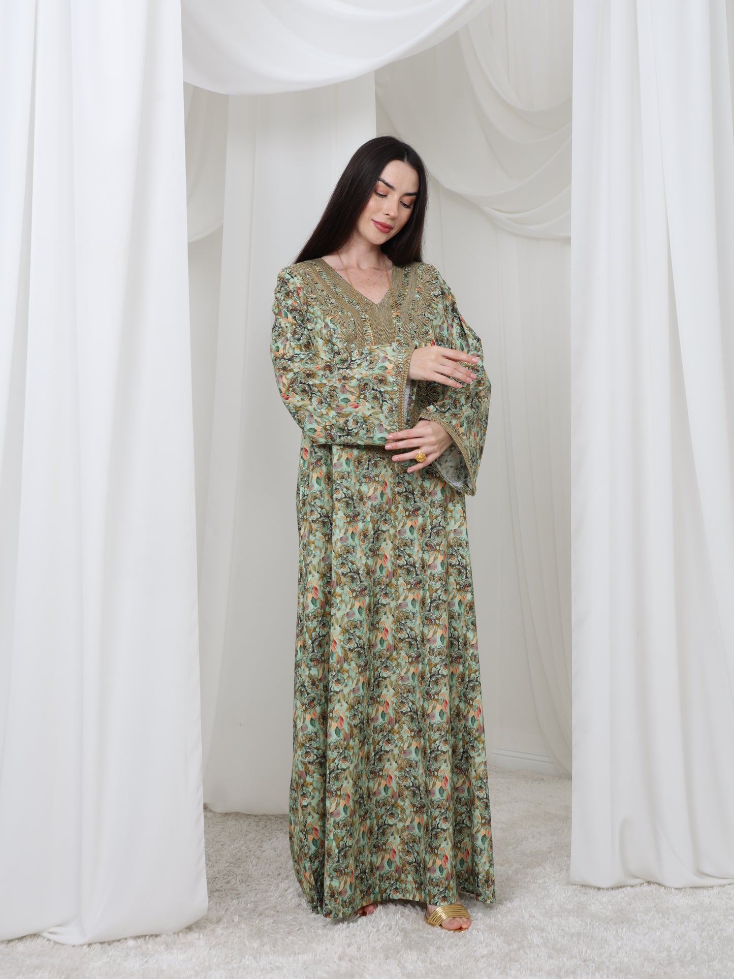 Olive Meadow Kaftan
