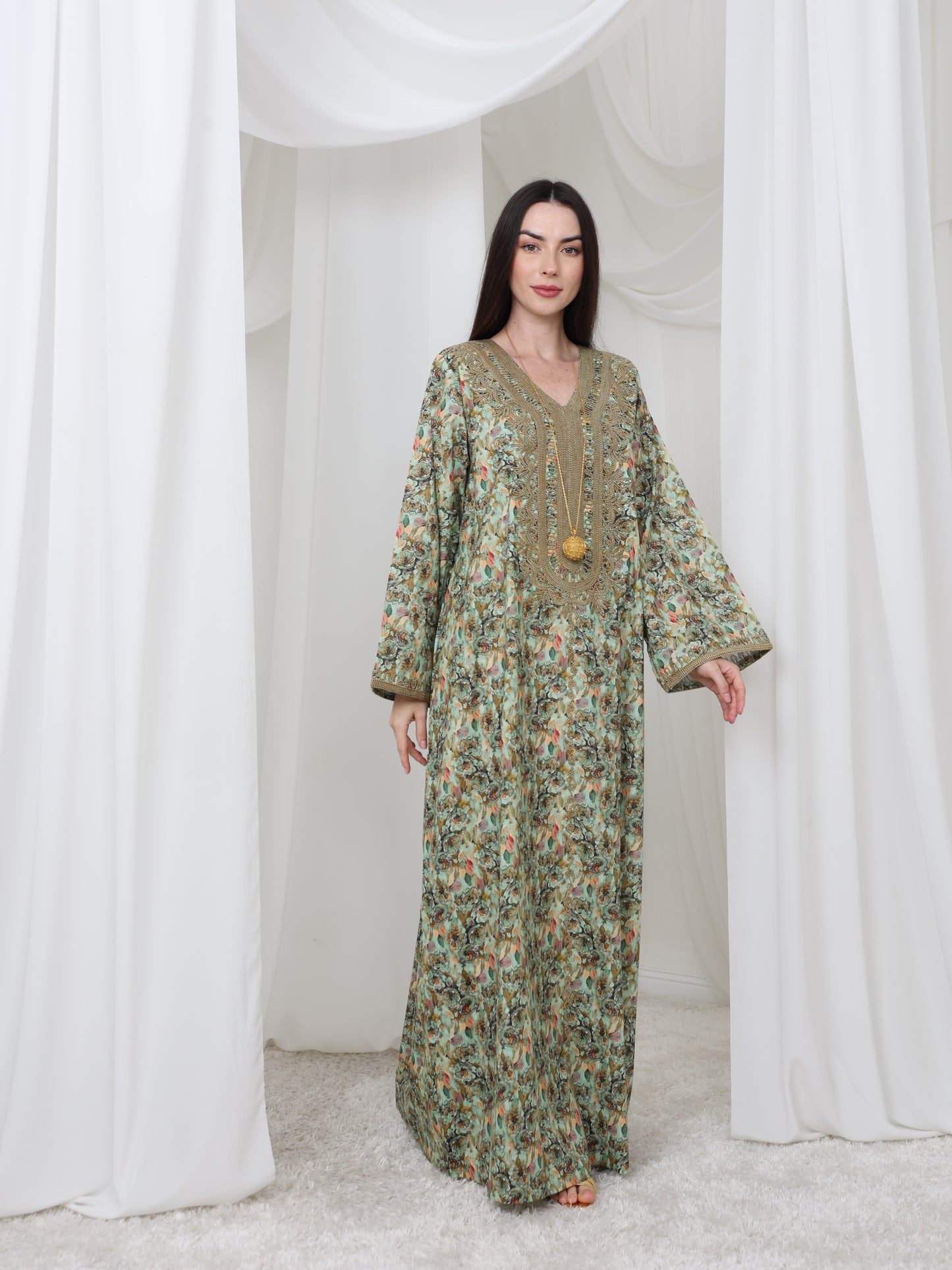 Olive Meadow Kaftan