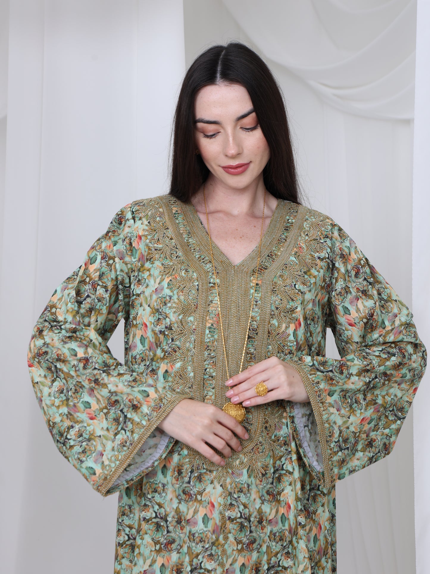 Olive Meadow Kaftan