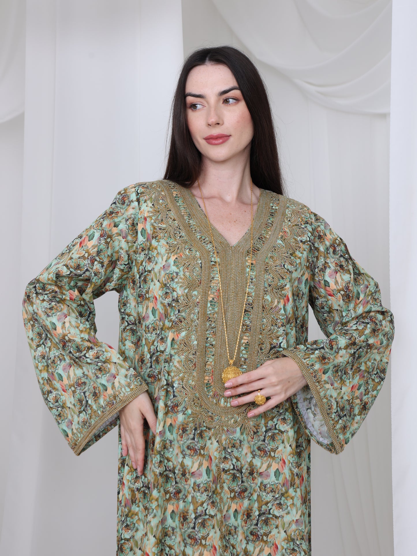 Olive Meadow Kaftan
