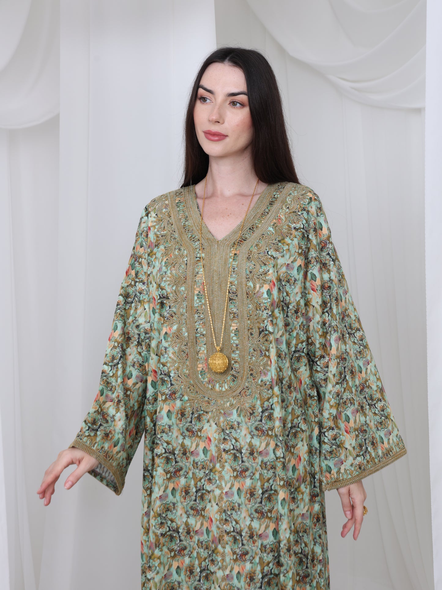Olive Meadow Kaftan