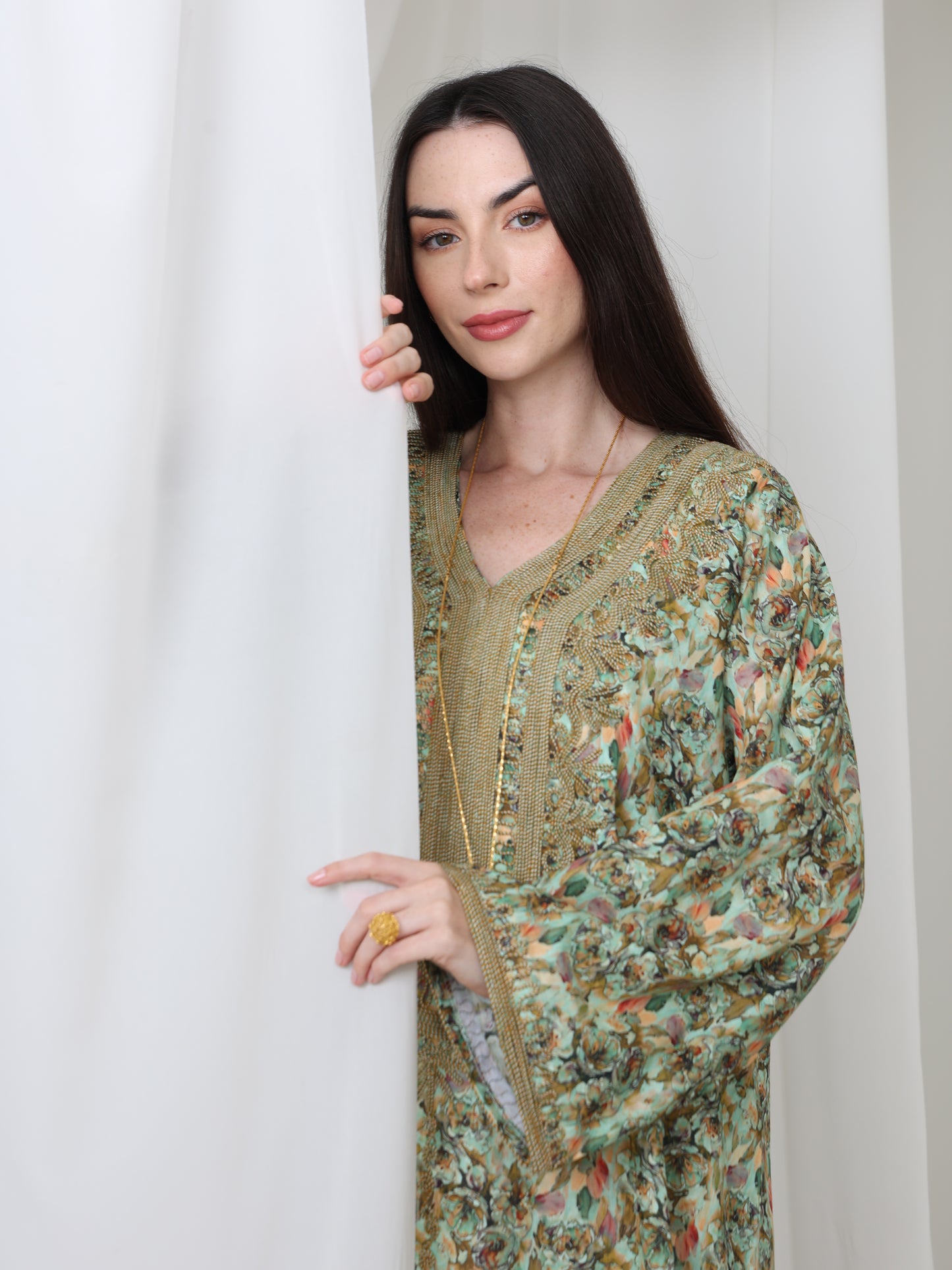 Olive Meadow Kaftan