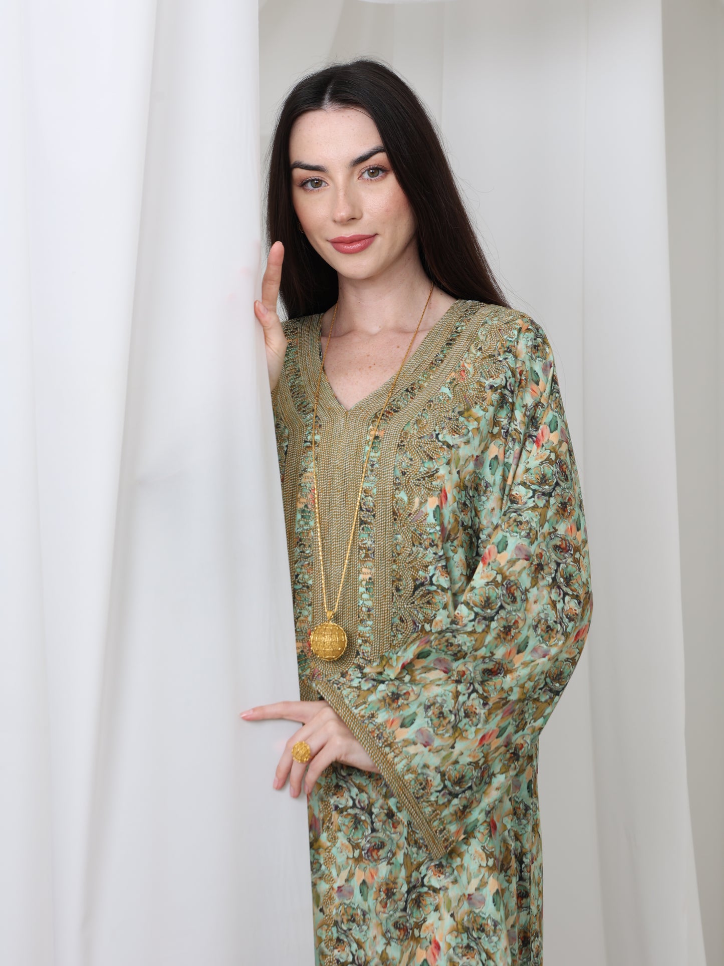 Olive Meadow Kaftan