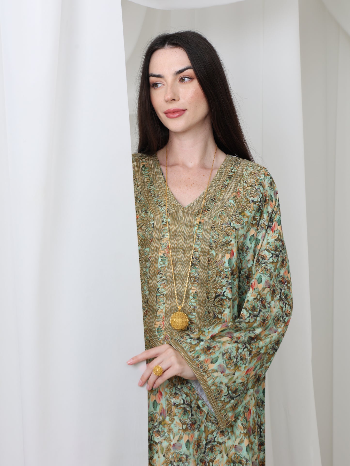 Olive Meadow Kaftan