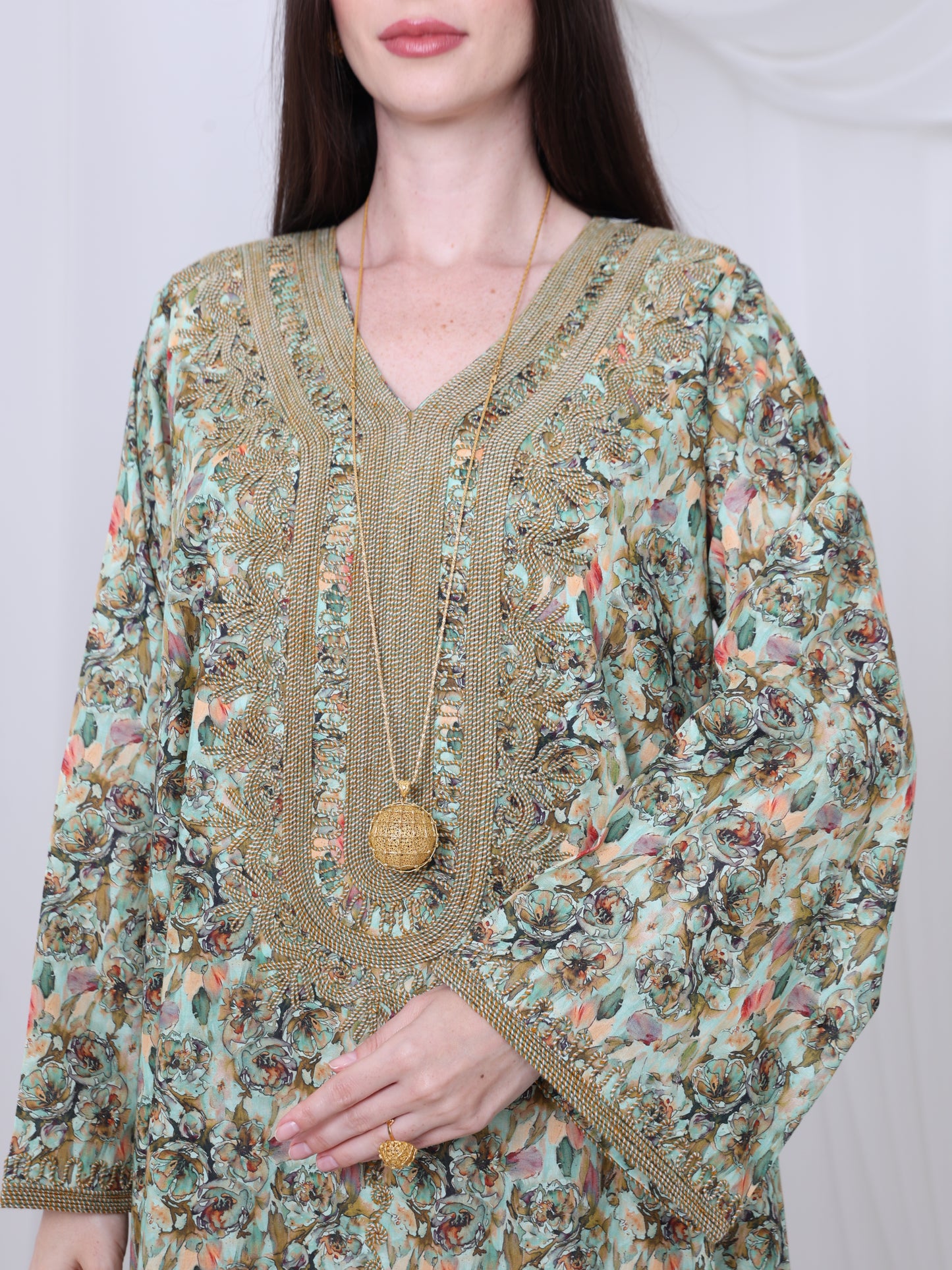 Olive Meadow Kaftan