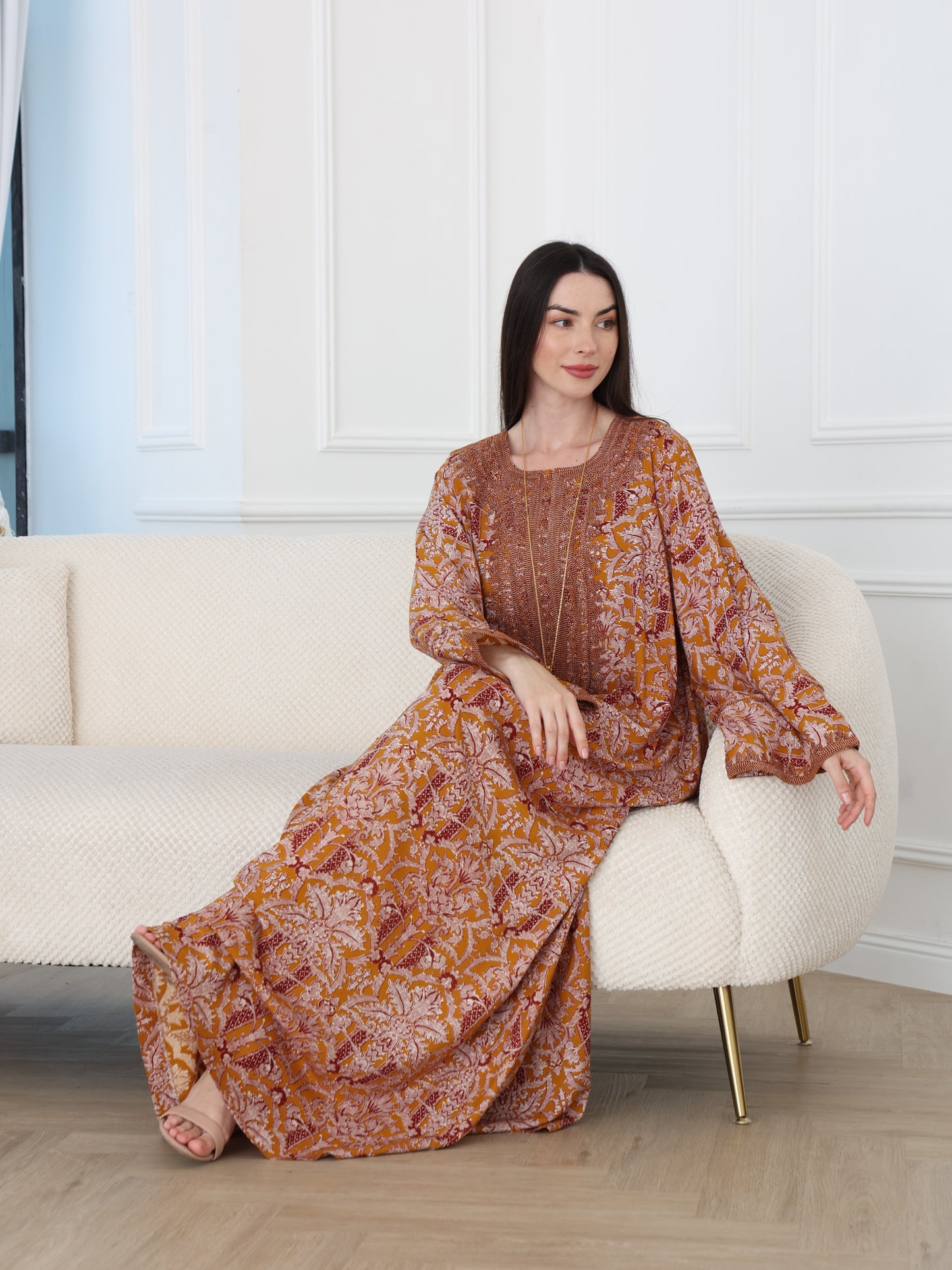 Amber Paisley Kaftan