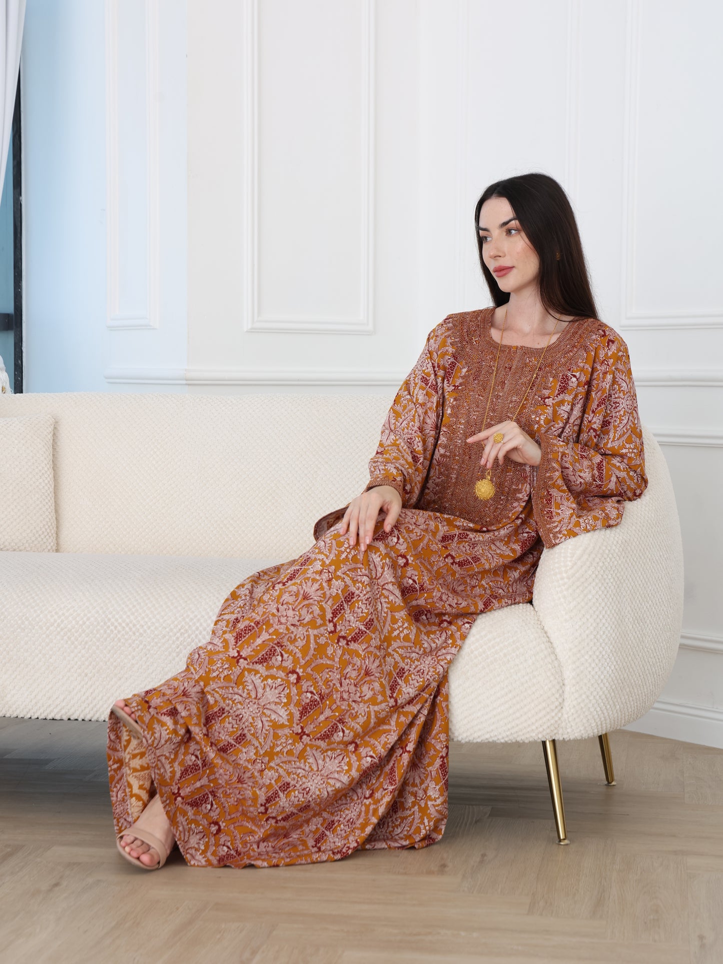 Amber Paisley Kaftan