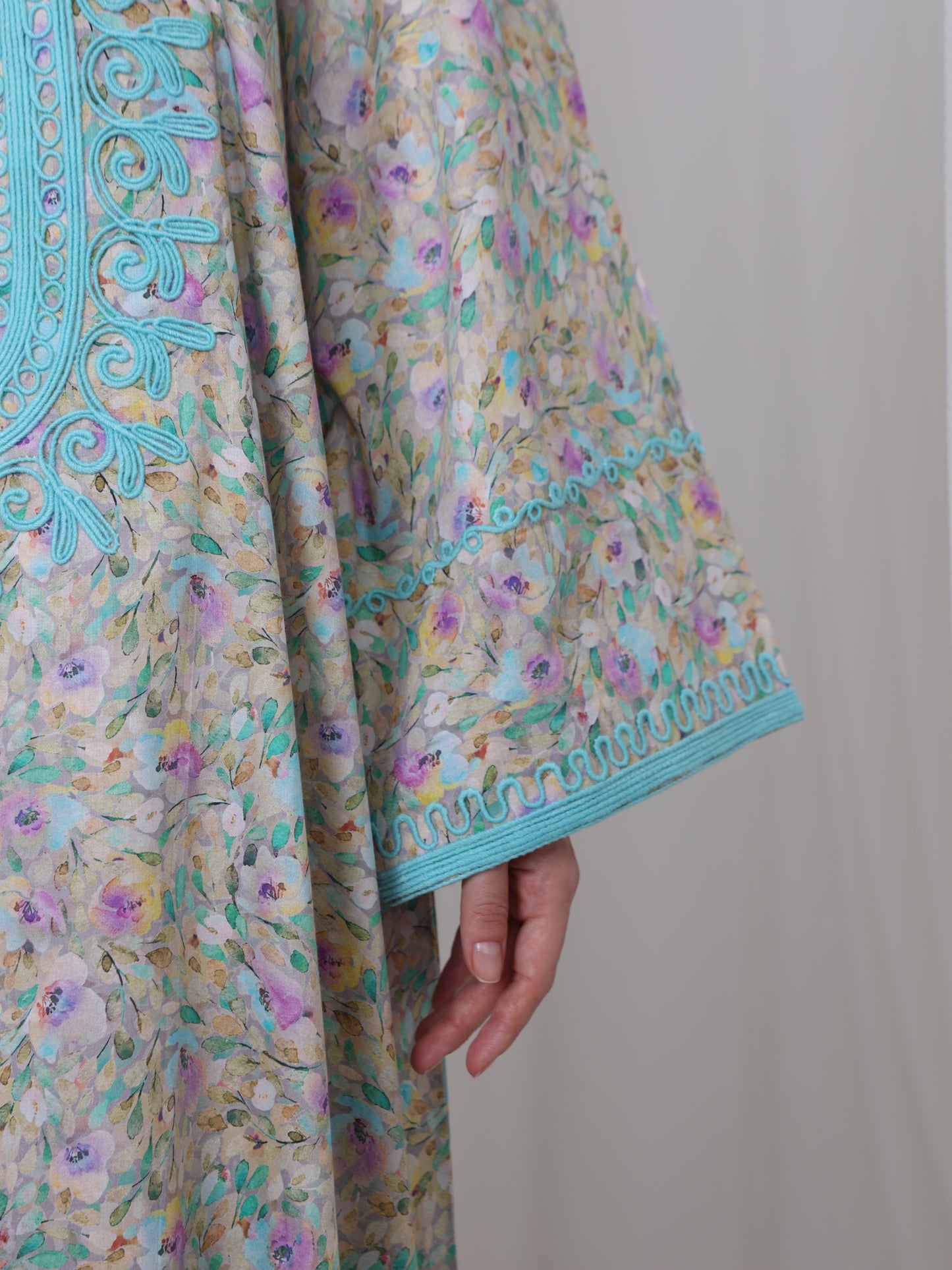 Aqua Blossom Kaftan