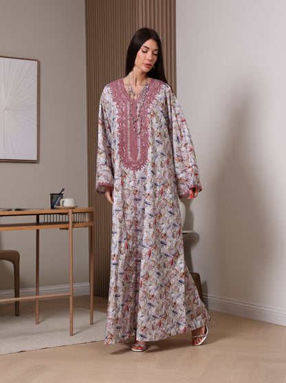Dusty Rose Enchantment Kaftan
