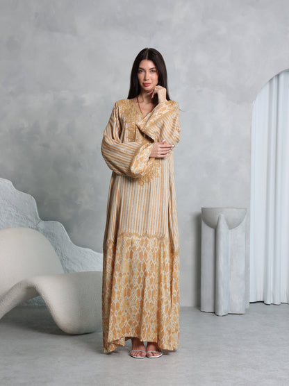 Amber Lattice Kaftan