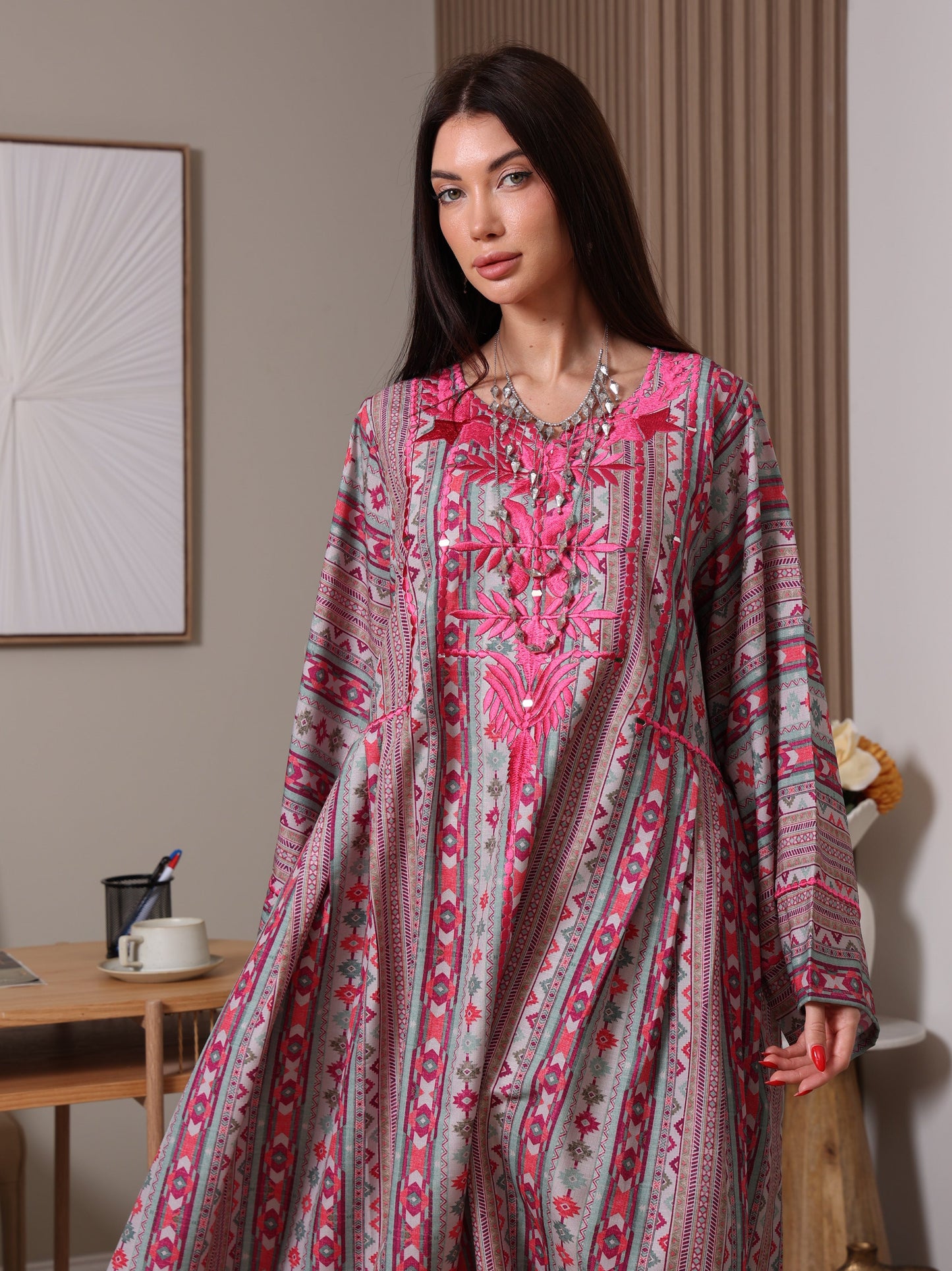 Magenta Mirage Kaftan