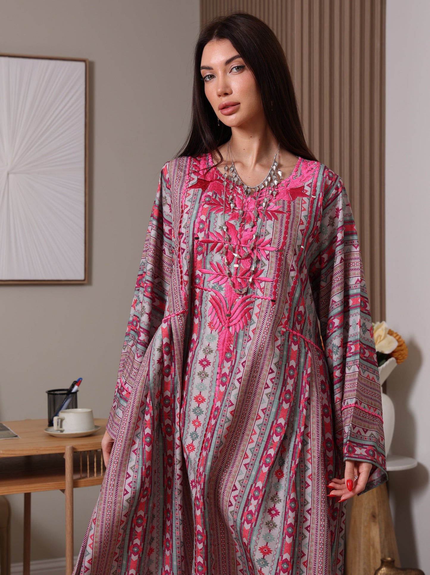 Magenta Mirage Kaftan