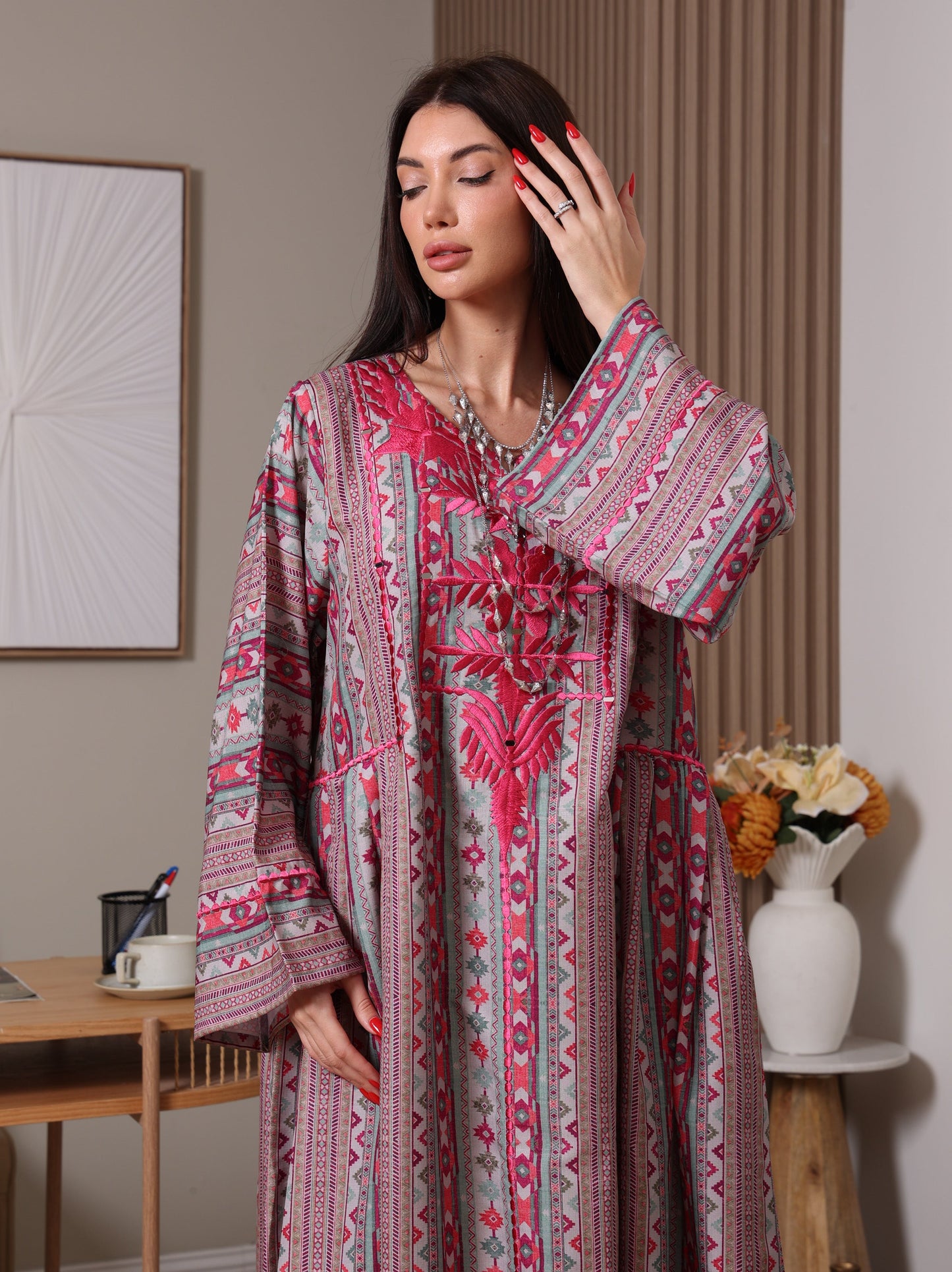 Magenta Mirage Kaftan