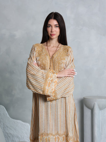 Amber Lattice Kaftan