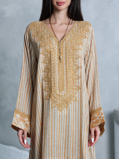 Amber Lattice Kaftan