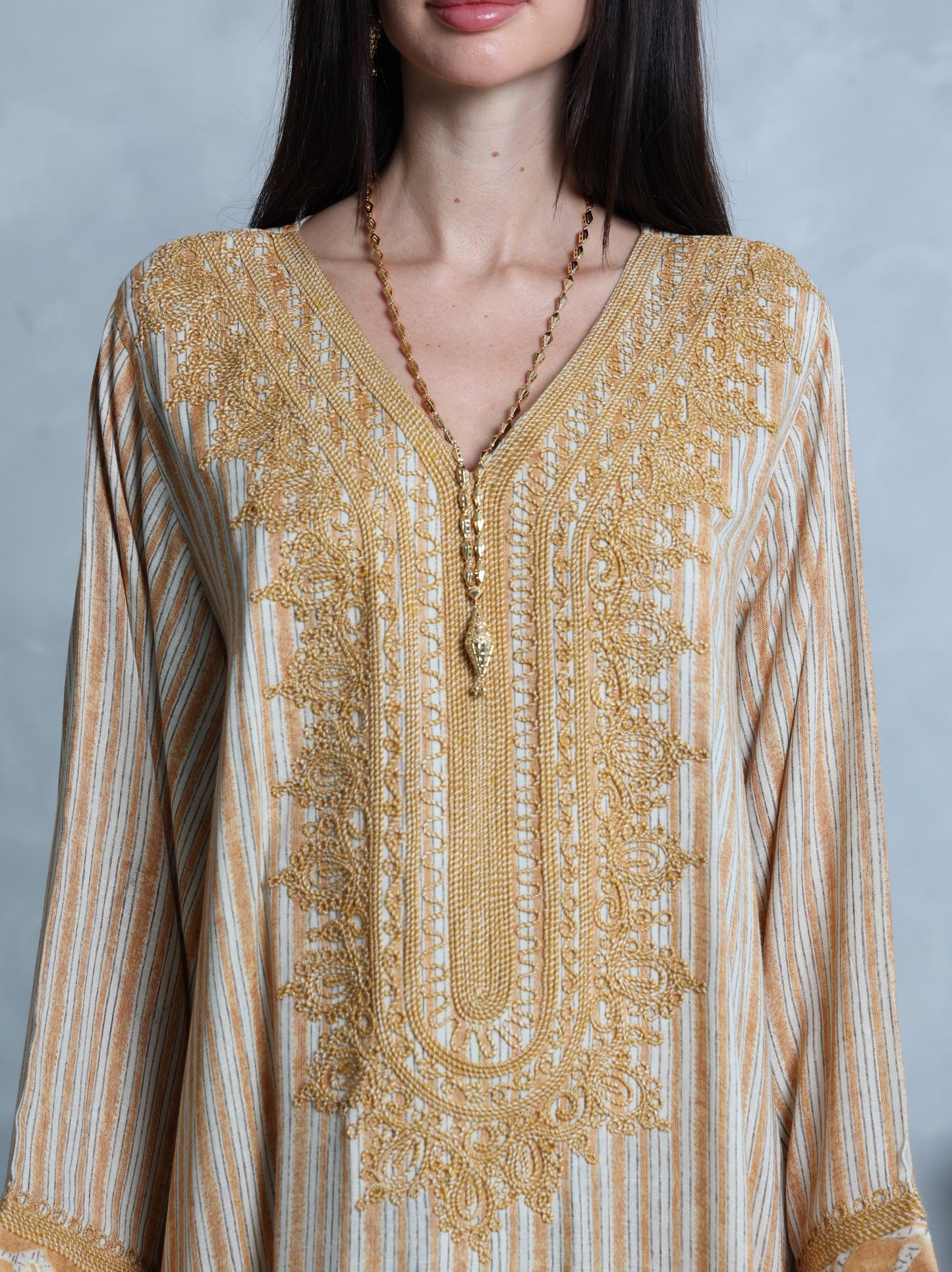 Amber Lattice Kaftan