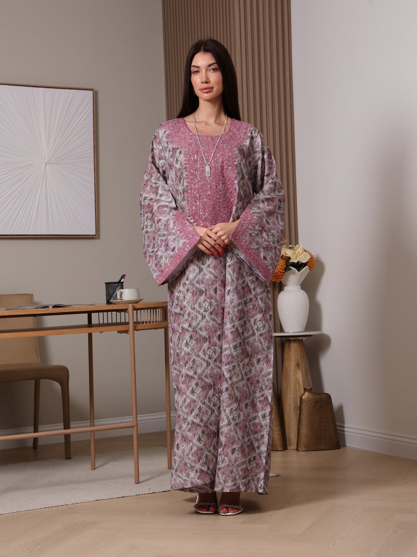 Amethyst Ikat Kaftan