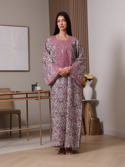 Amethyst Ikat Kaftan