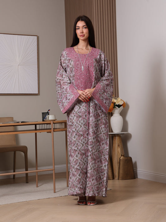 Amethyst Ikat Kaftan