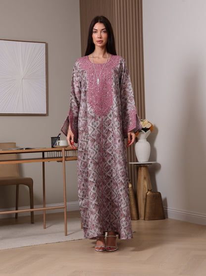 Amethyst Ikat Kaftan