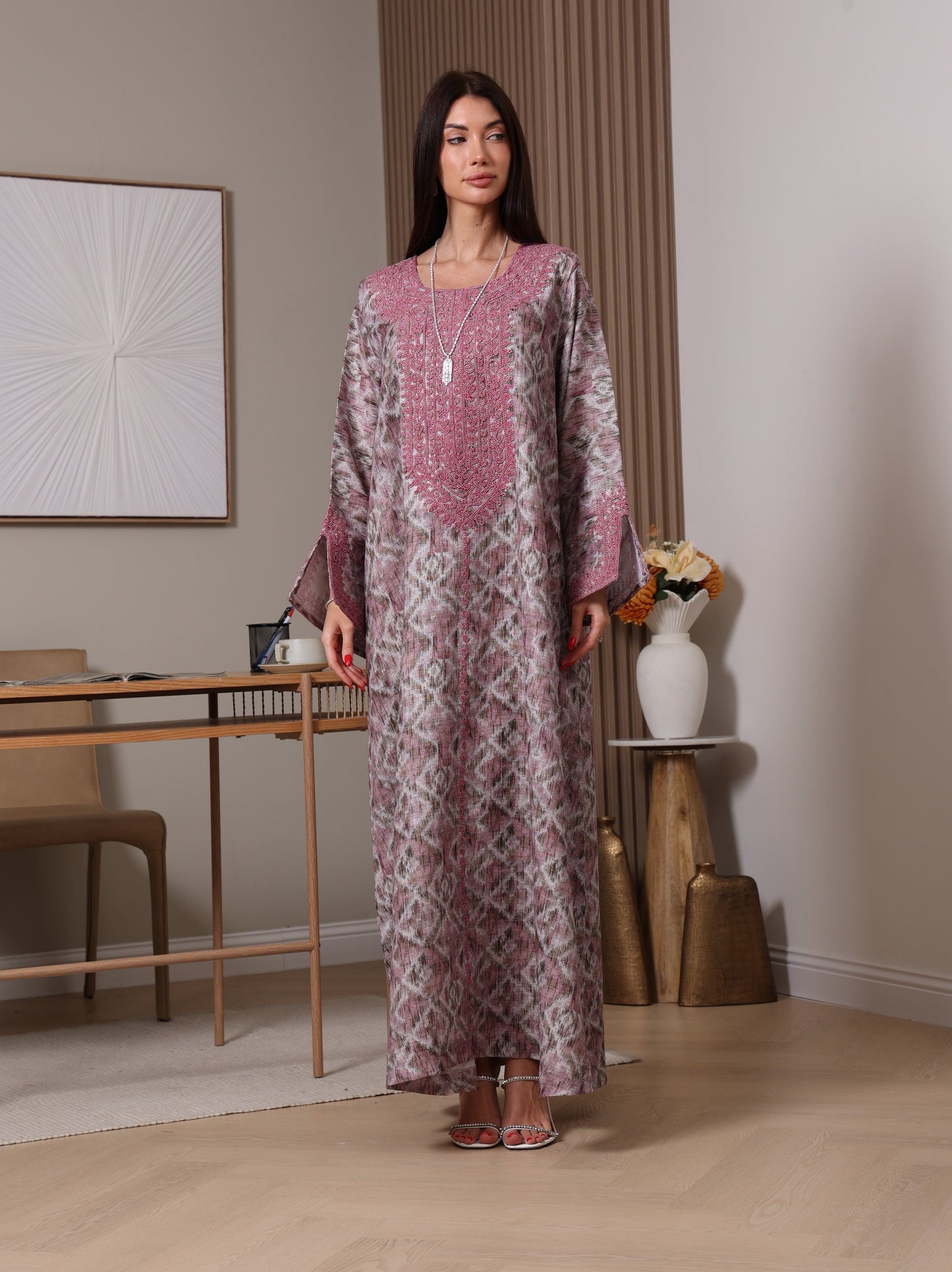 Amethyst Ikat Kaftan
