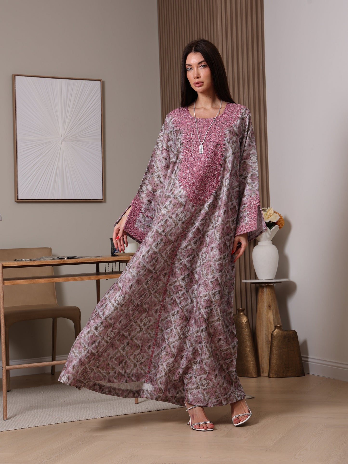 Amethyst Ikat Kaftan