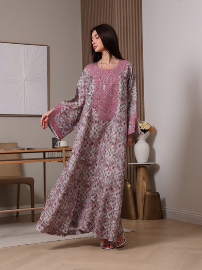 Amethyst Ikat Kaftan