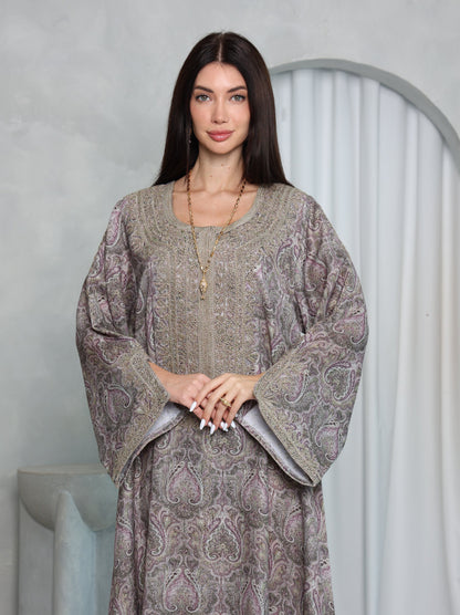 Mauve Paisley Kaftan