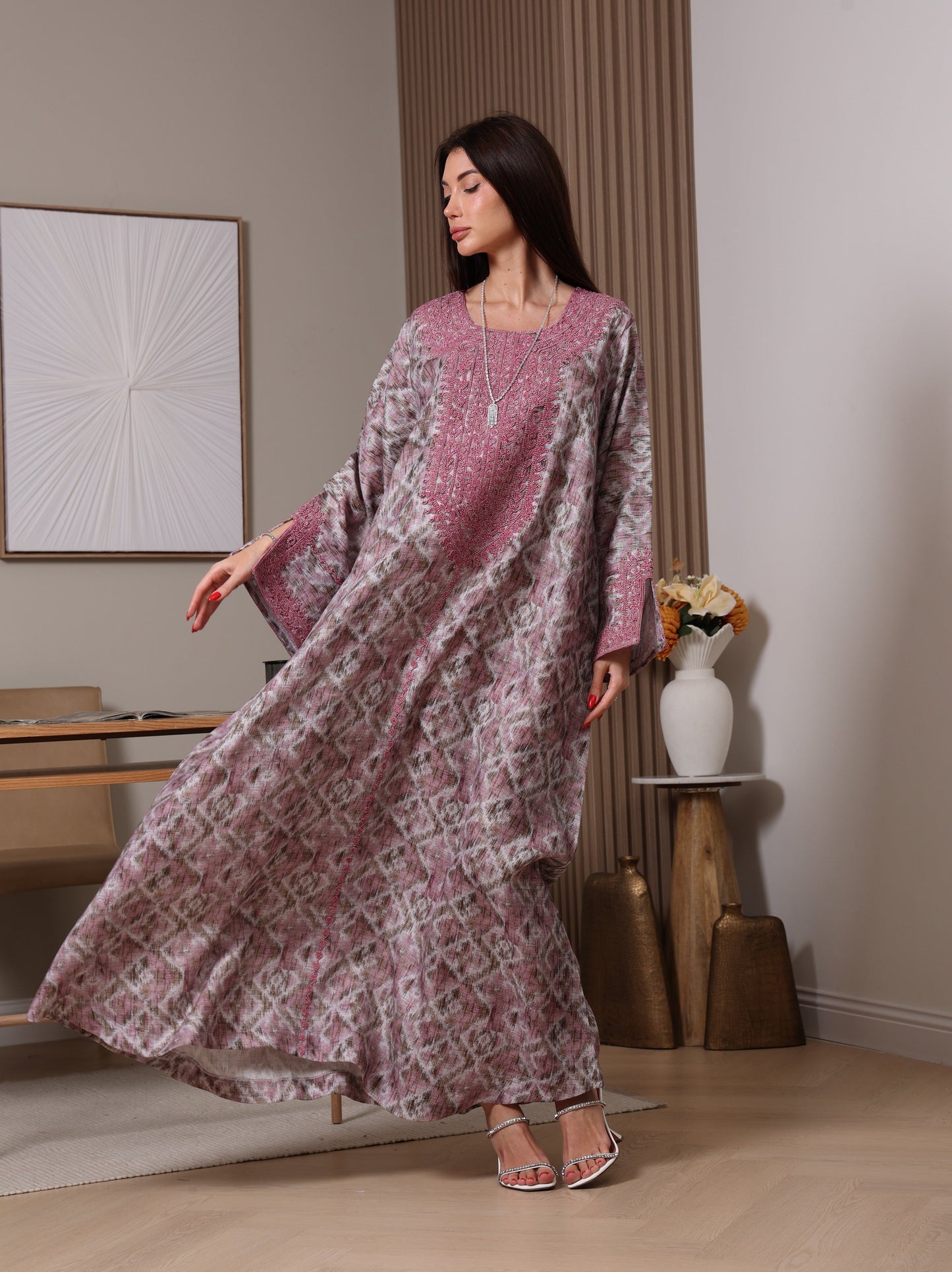 Amethyst Ikat Kaftan