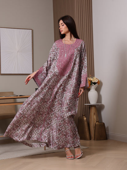 Amethyst Ikat Kaftan
