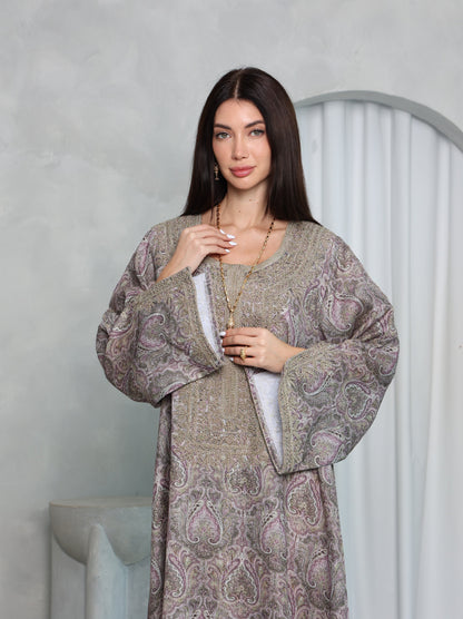 Mauve Paisley Kaftan