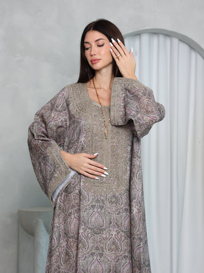 Mauve Paisley Kaftan