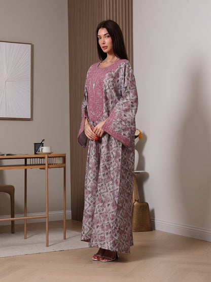 Amethyst Ikat Kaftan